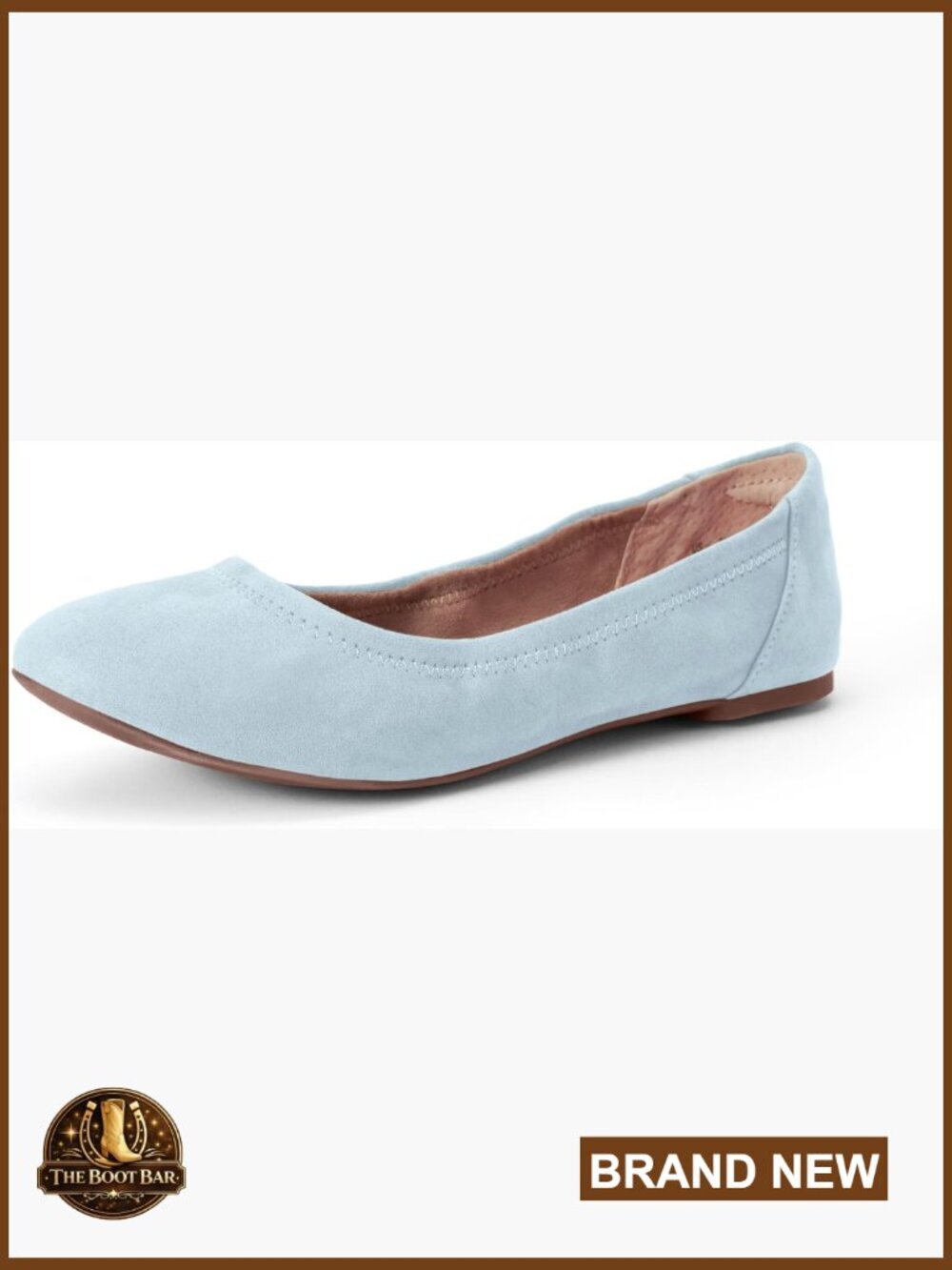 Women's Slip-On Ballet Flats Memory Foam Comfort Shoes Round Toe